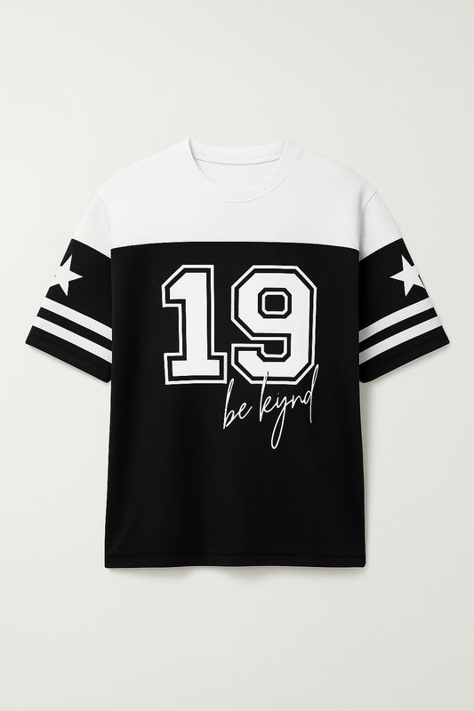 Star Player Oversize Jersey Black/White