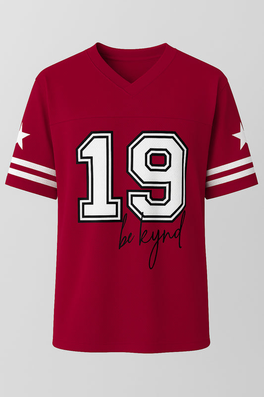 Star Player Oversize Jersey Red
