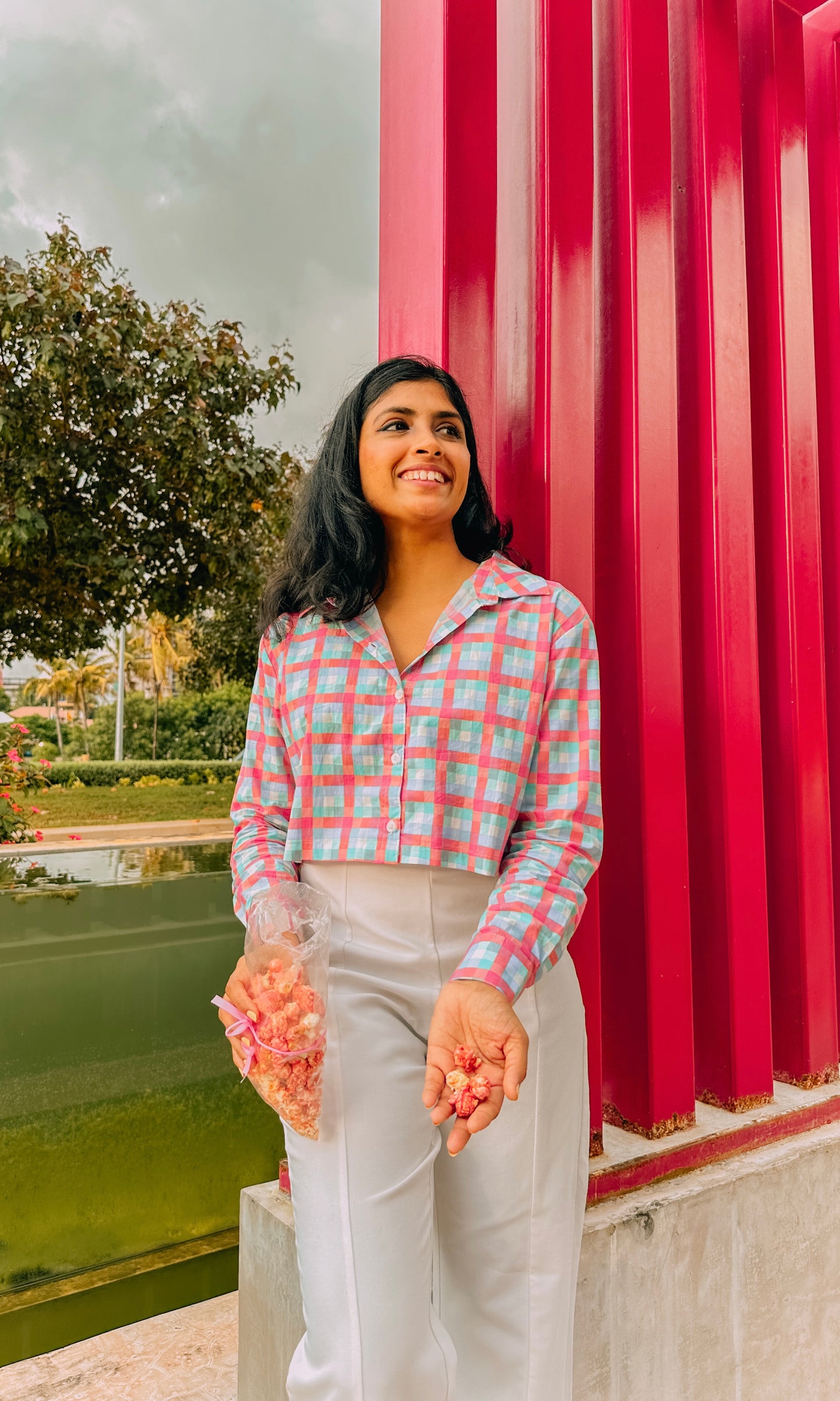 Gingham Bliss Crop Shirt