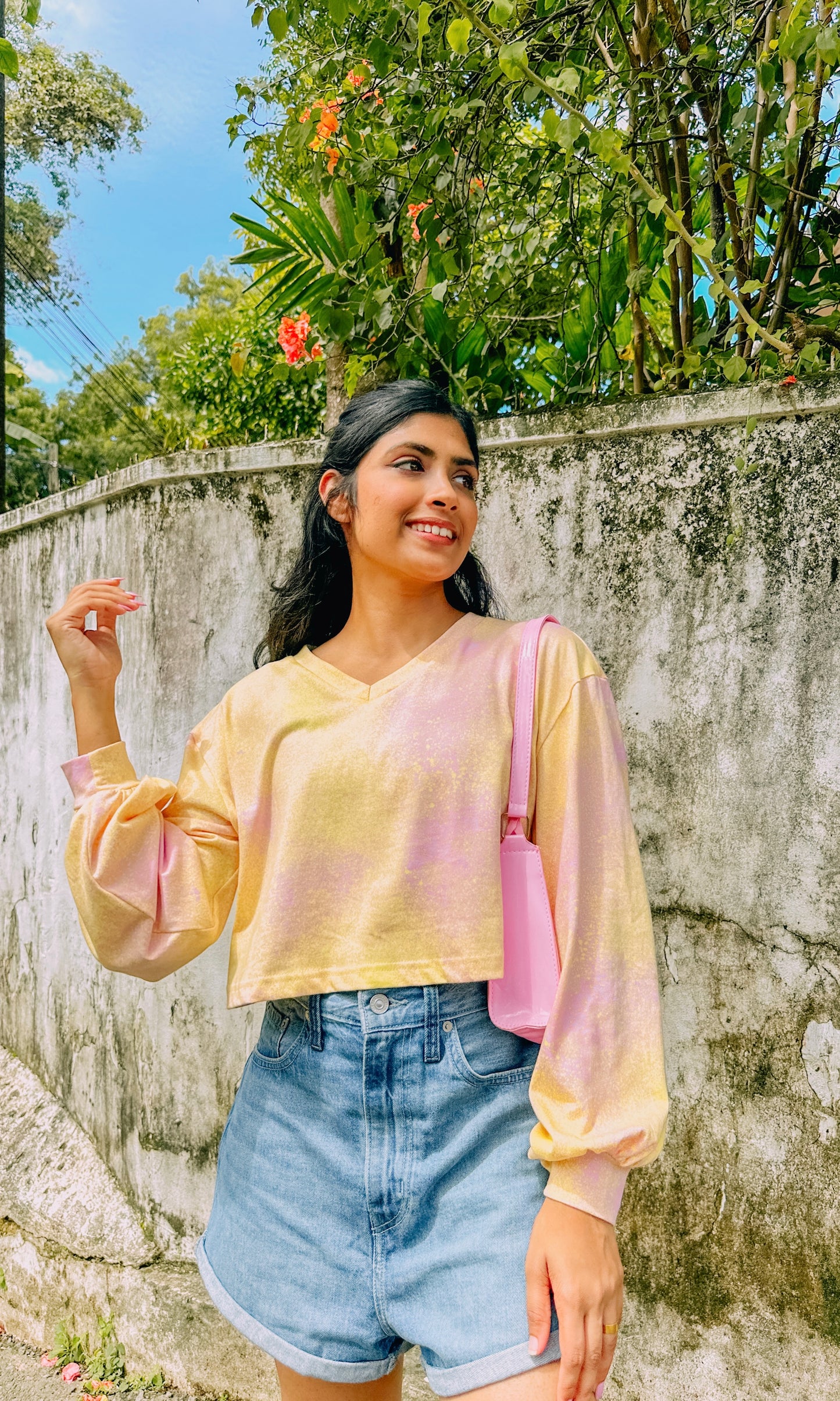 Sunshine Magic Balloon Sleeve Pullover