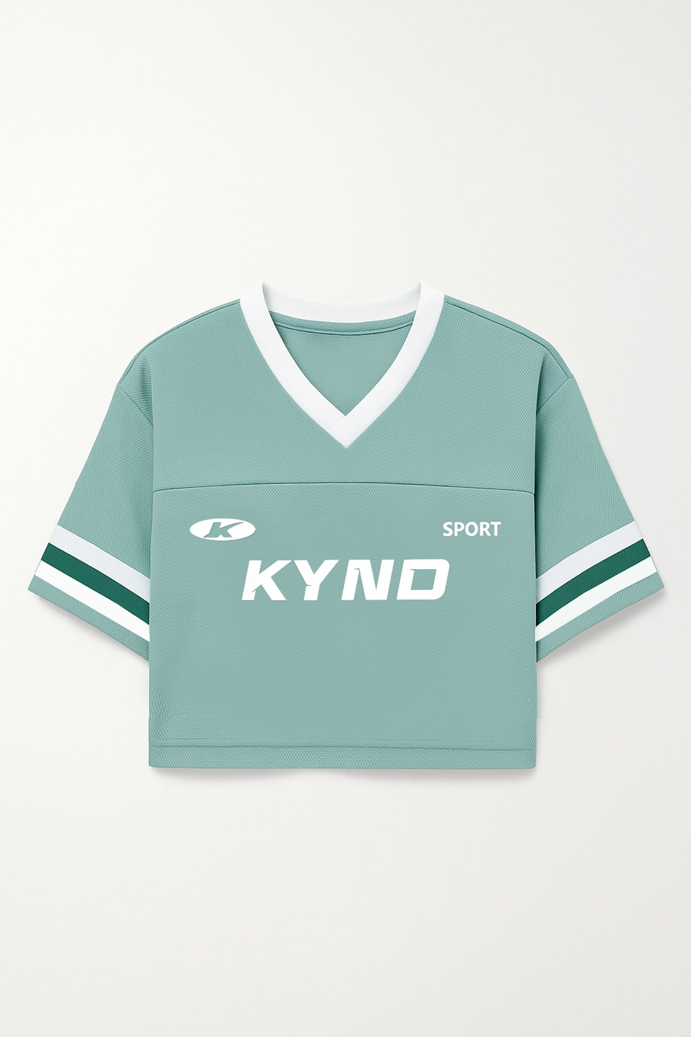Kynd Play Girl Oversize Crop Jersey Sage Green