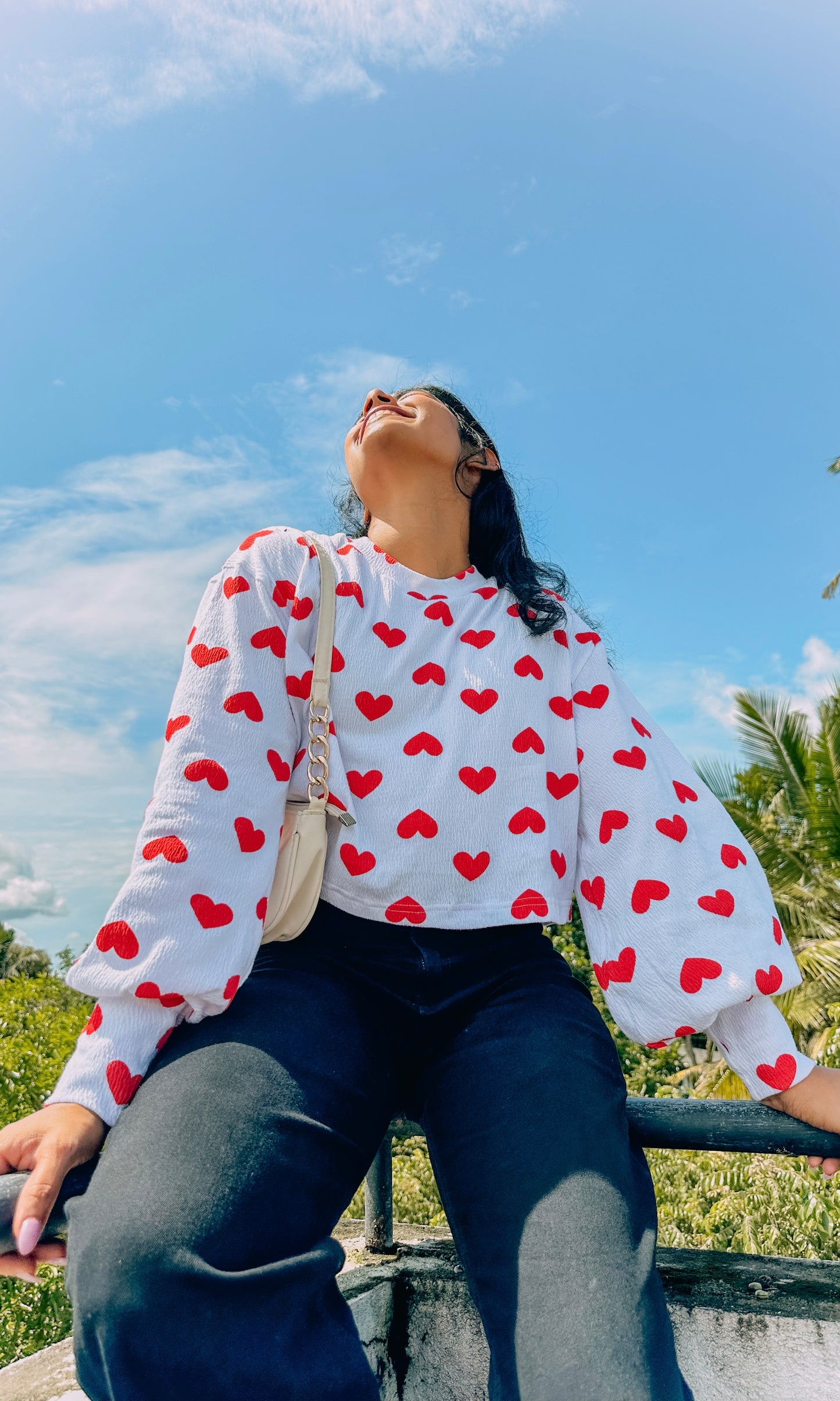 Heartfelt Balloon Sleeve Pullover