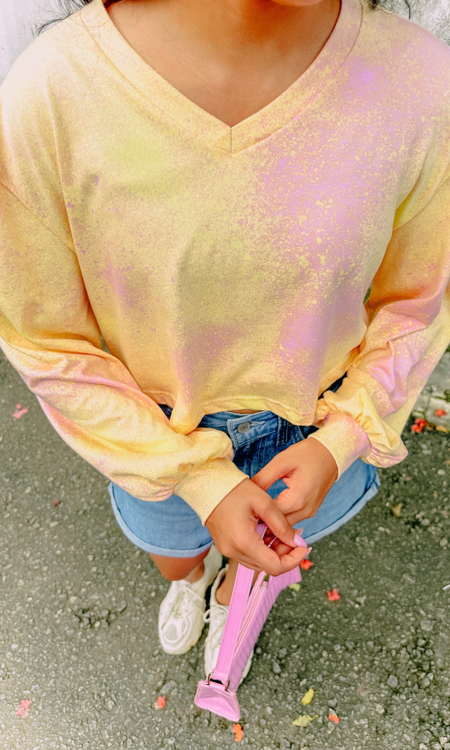 Sunshine Magic Balloon Sleeve Pullover