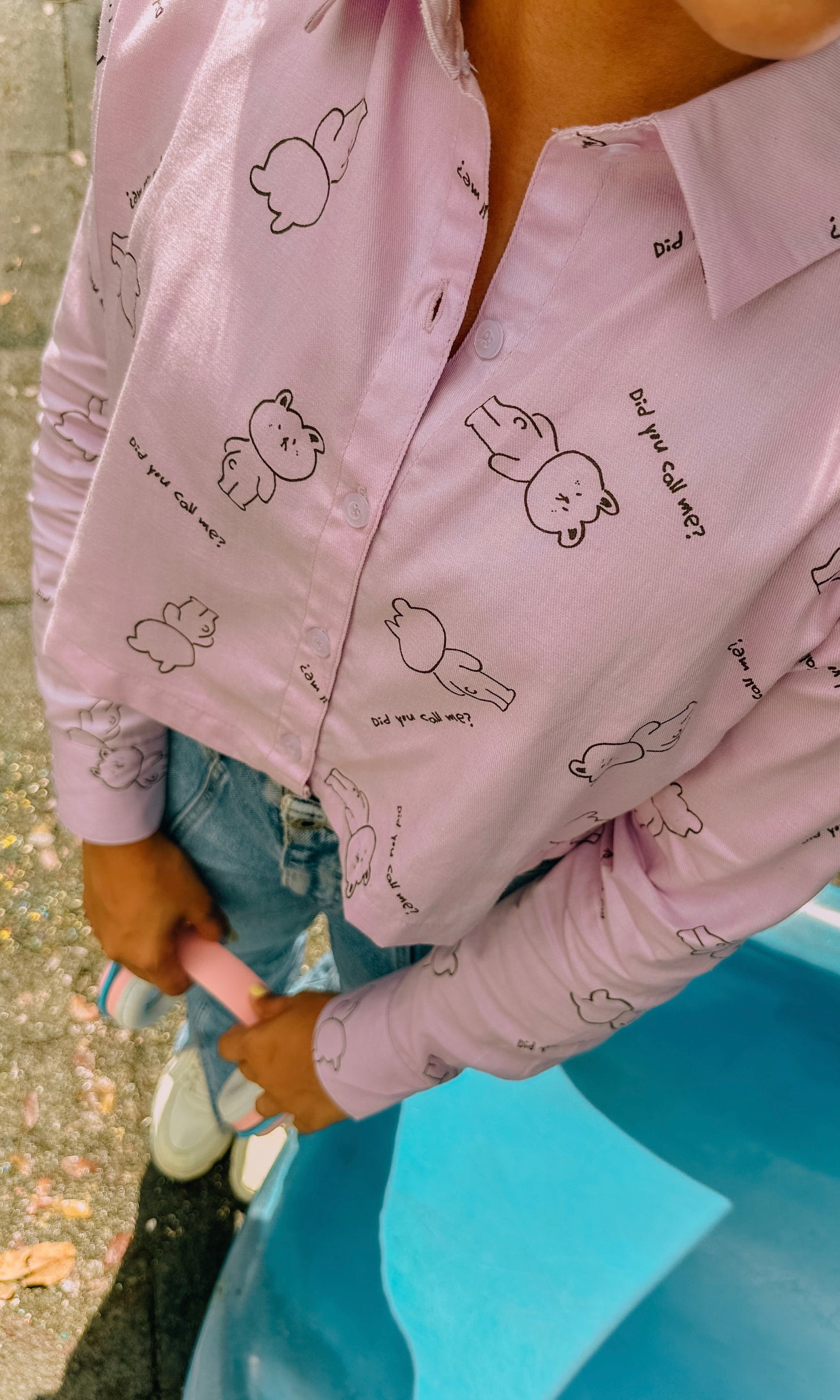 Lavender Cuddle Crop Shirt