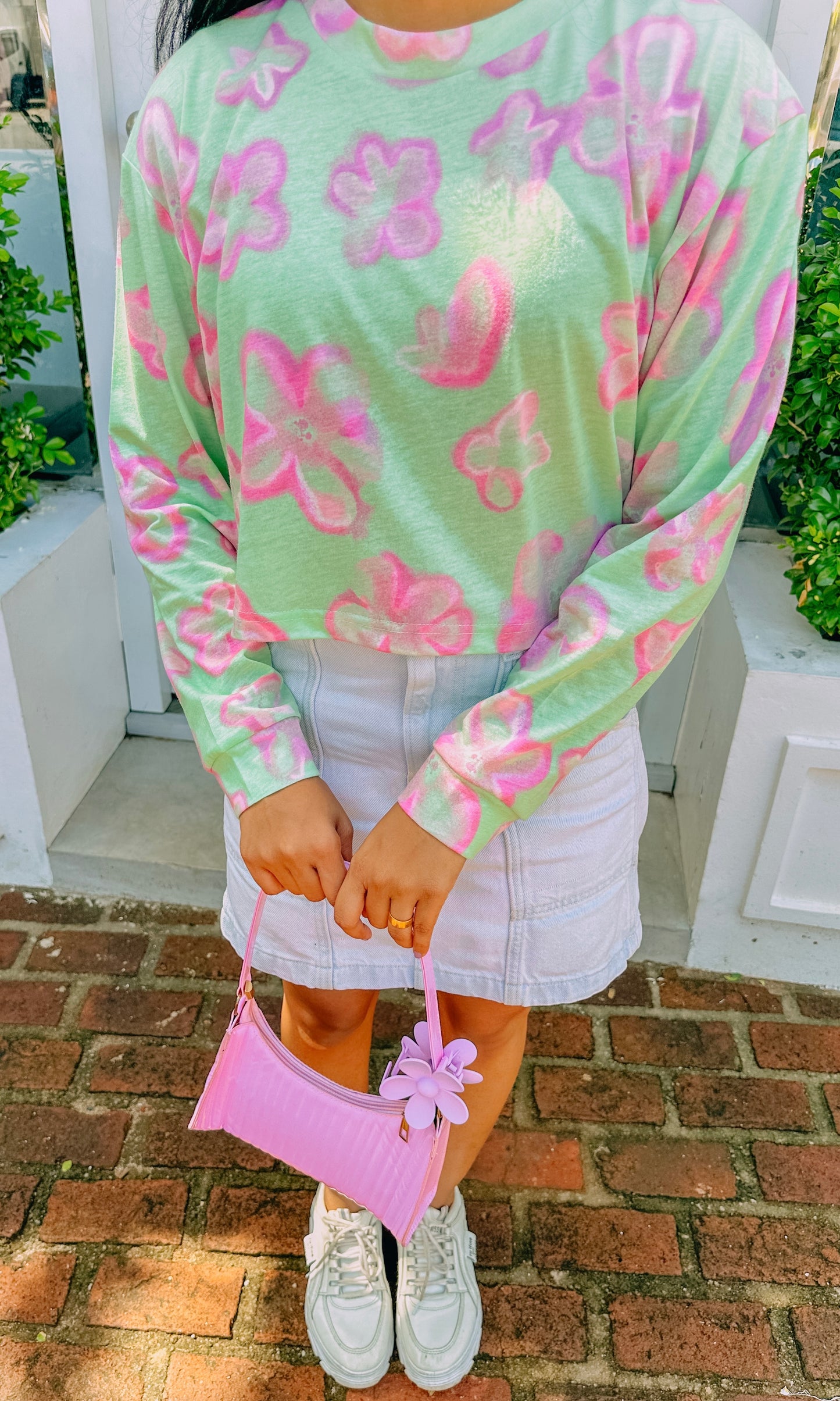 Garden Bloom Crop Pullover