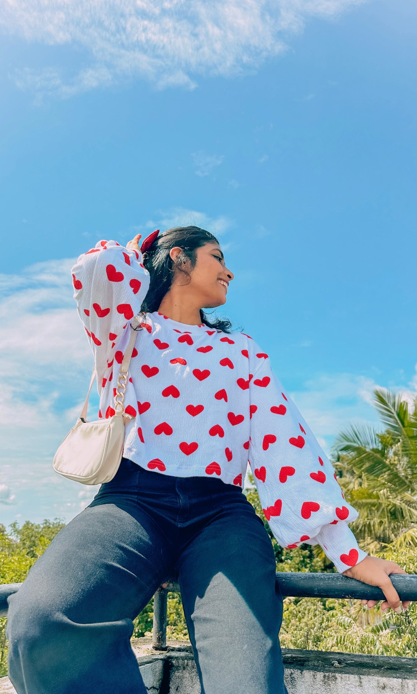 Heartfelt Balloon Sleeve Pullover