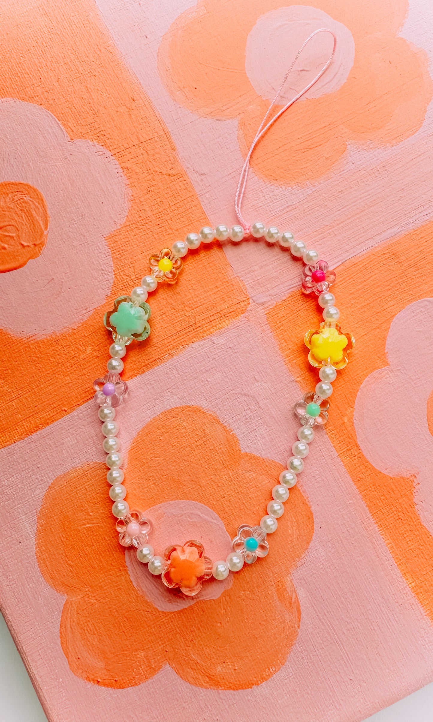 Crystal Blossom Phone Charm