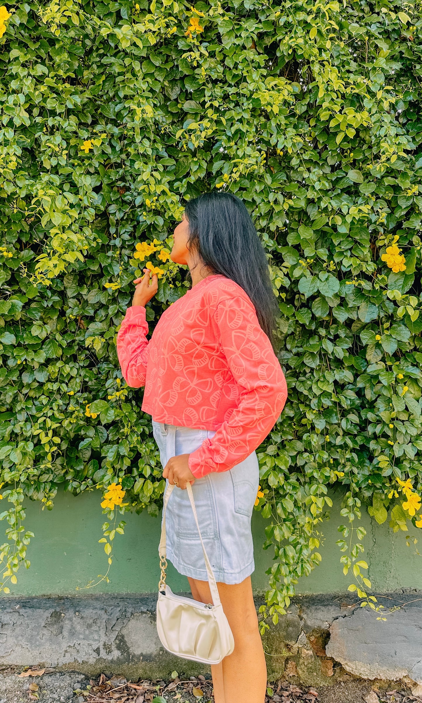 Butterfly Garden Crop Pullover