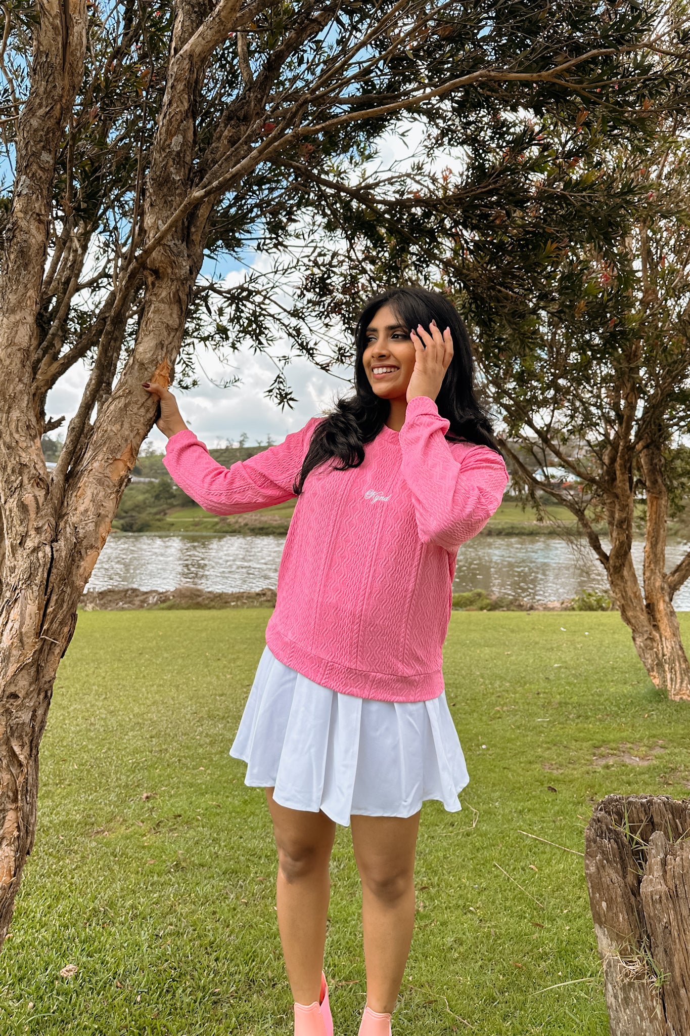 Classic Petal Cable Knit Pullover