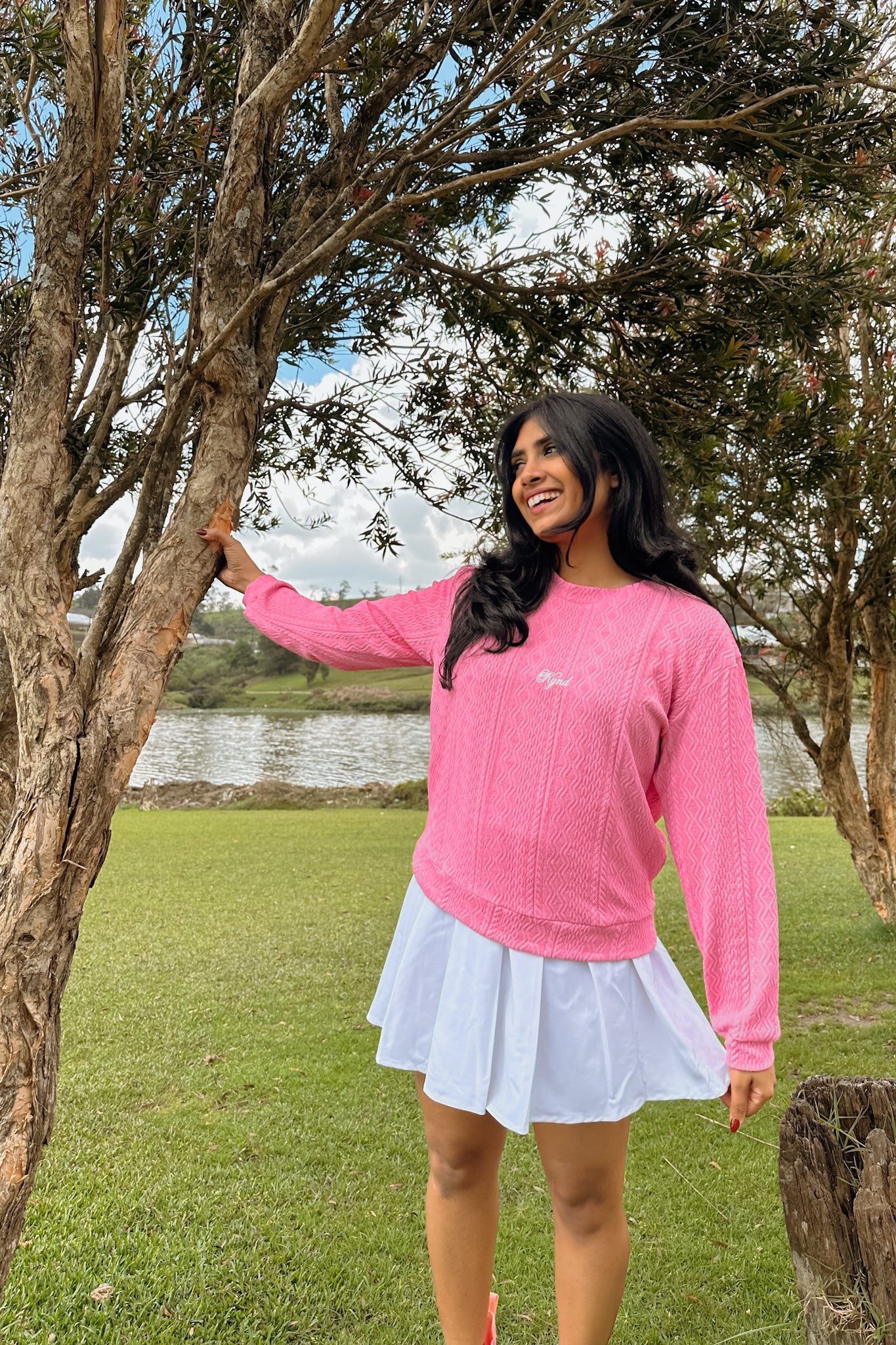 Classic Petal Cable Knit Pullover
