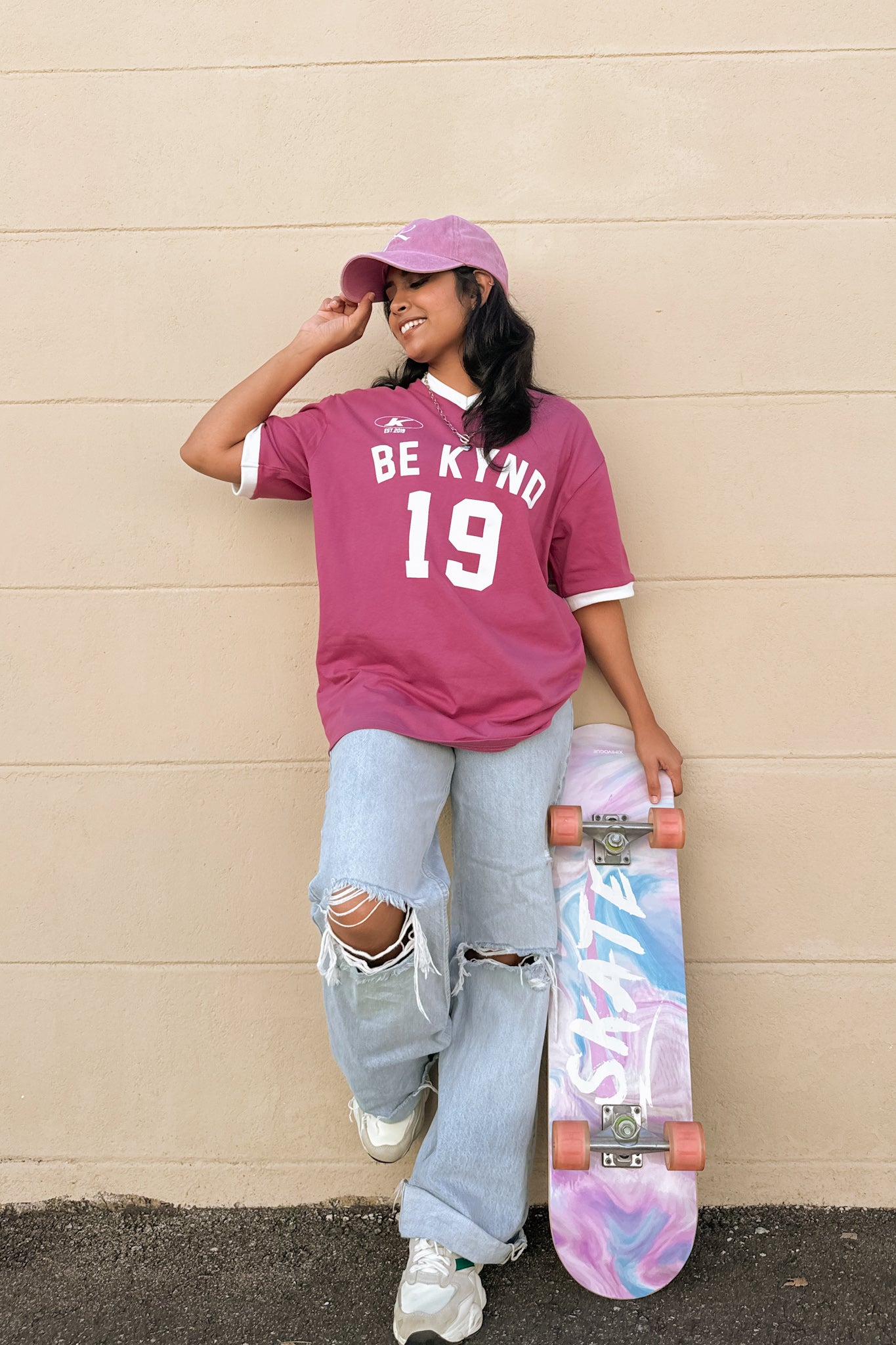 Kynd Bold Tee in Magenta