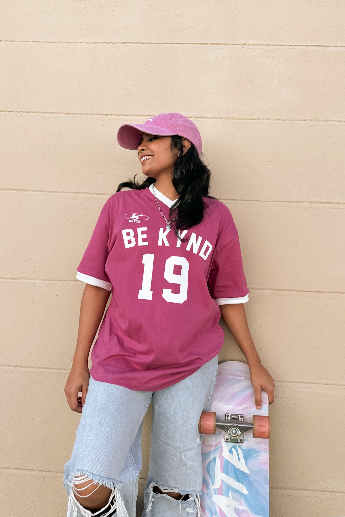 Kynd Bold Tee in Magenta