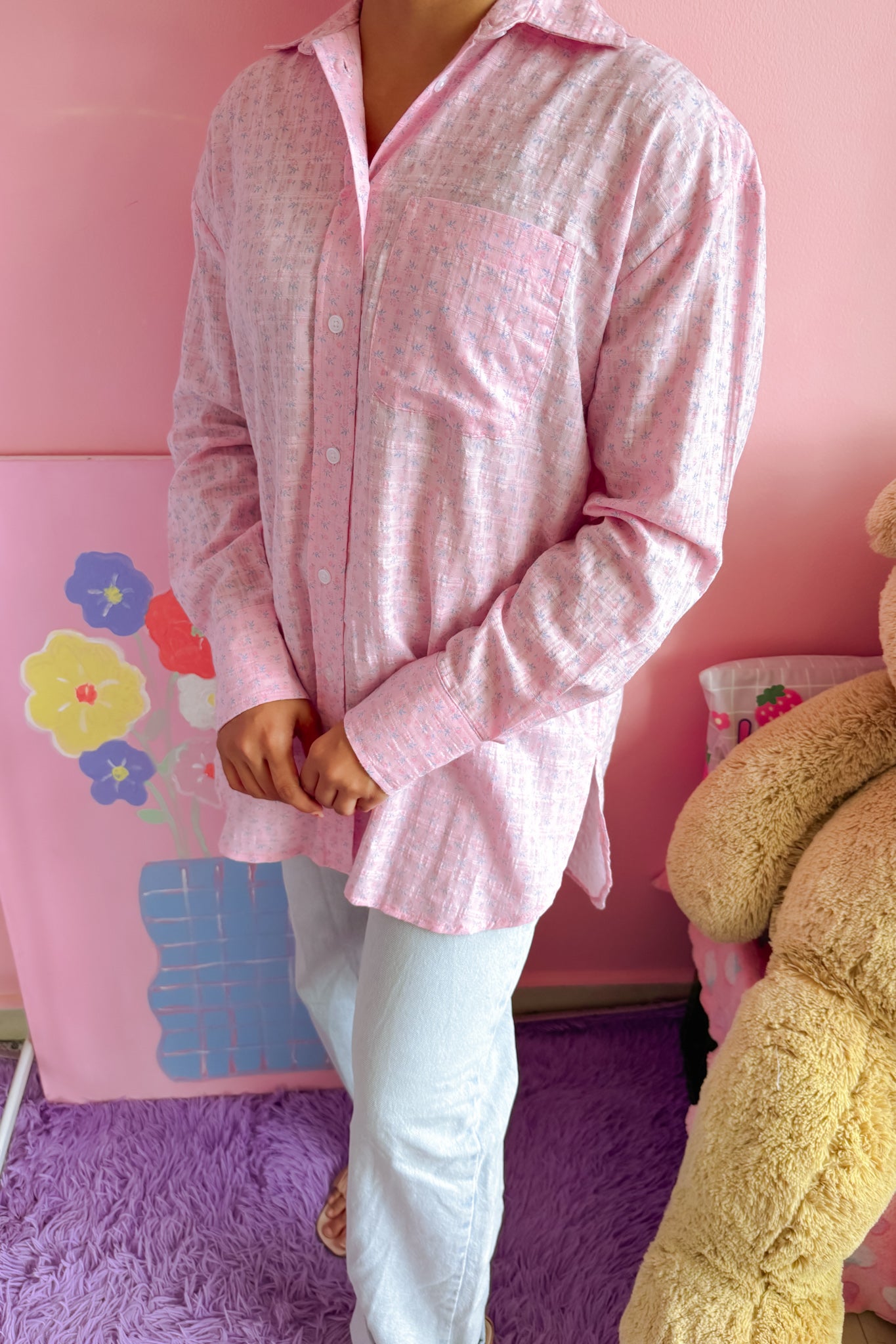 Pretty Petals Oversize Shirt