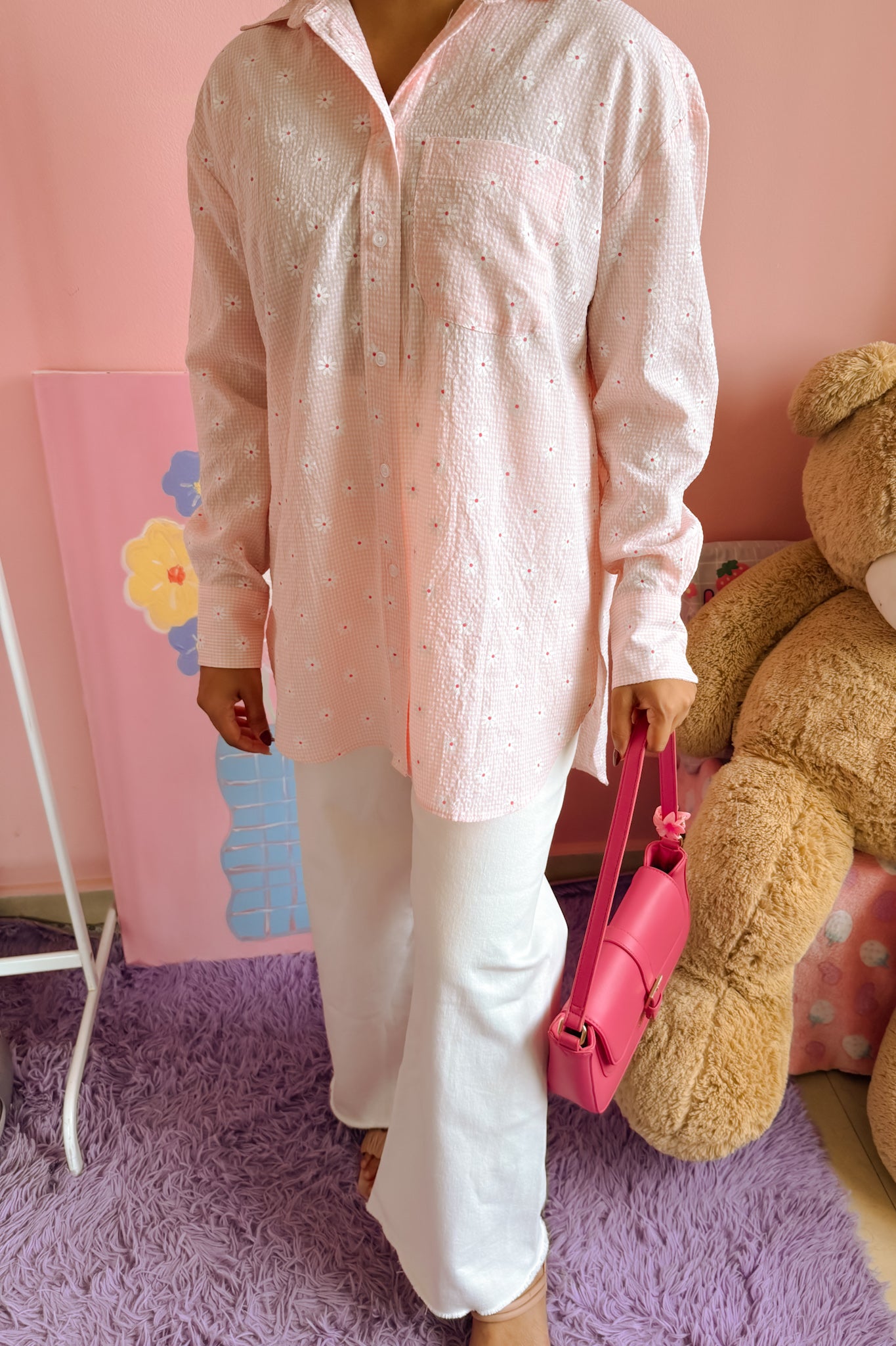 Sunset Bloom Oversize Shirt