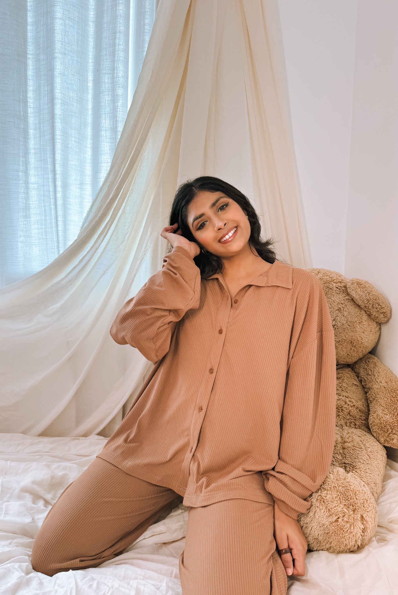 Oat Latte Long Sleeve Top