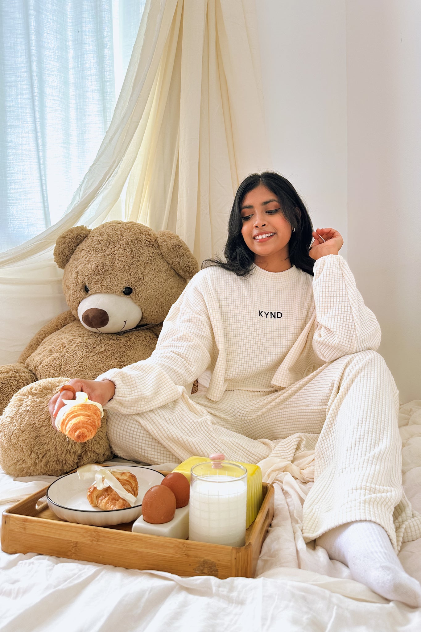 Waffle Cloud Straight Leg Pant