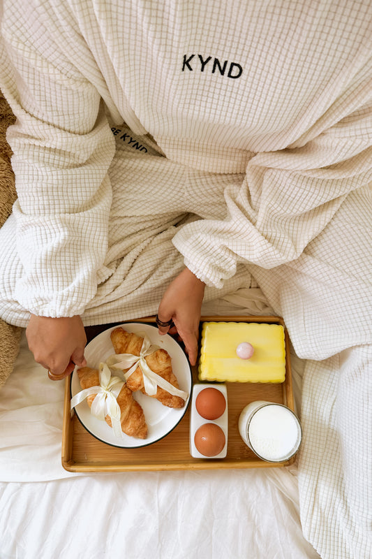 Waffle Cloud Crop Pullover