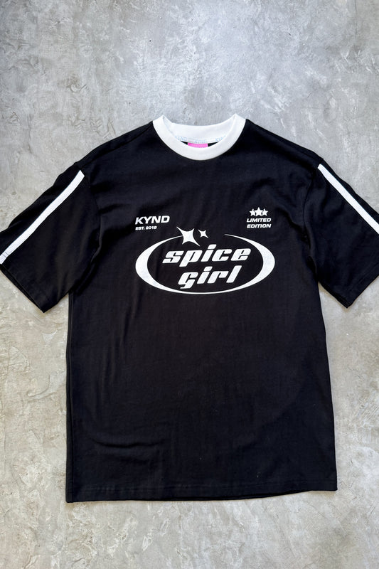 Spice Girl Black Oversize T Shirt