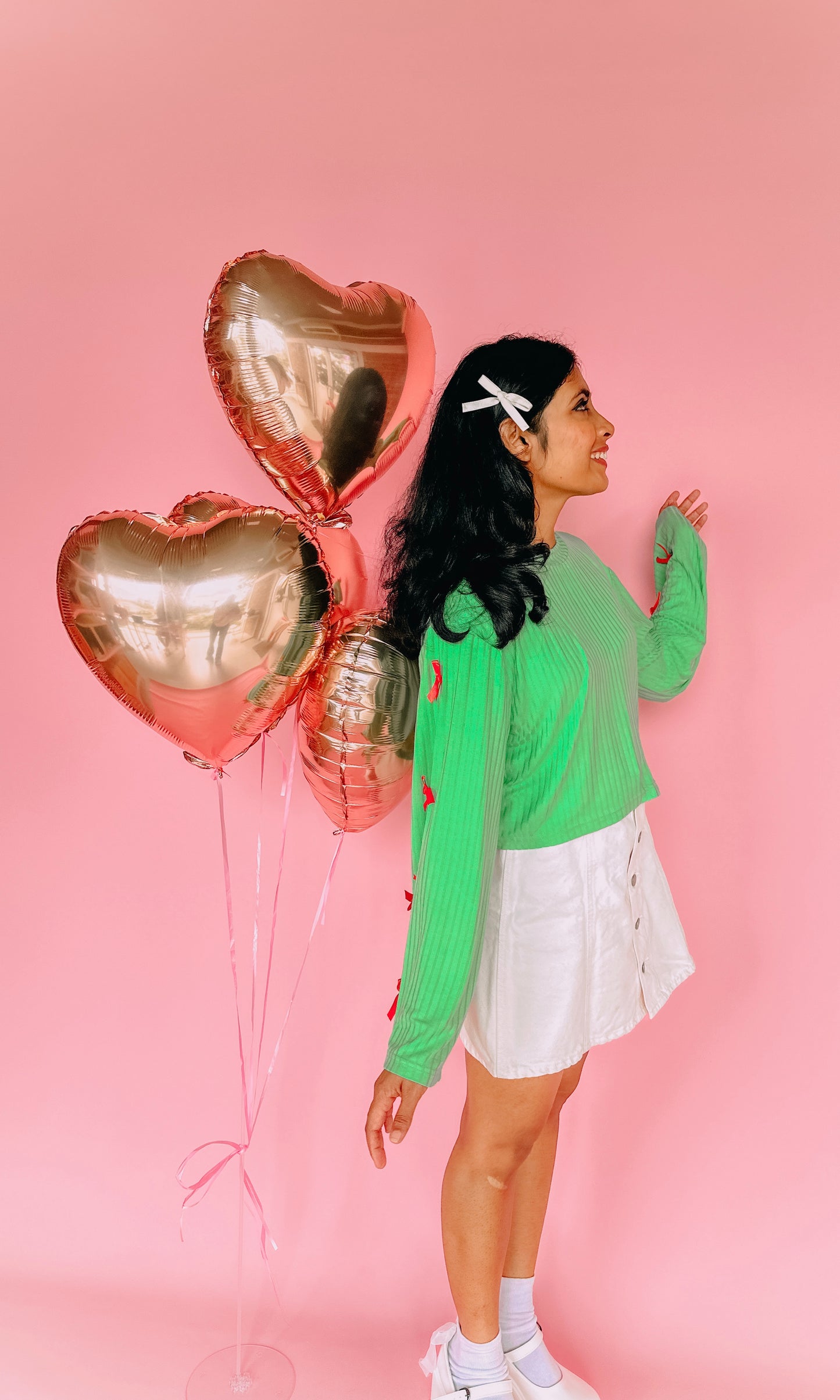 Festive Bow Bliss Flared Sleeve Tee