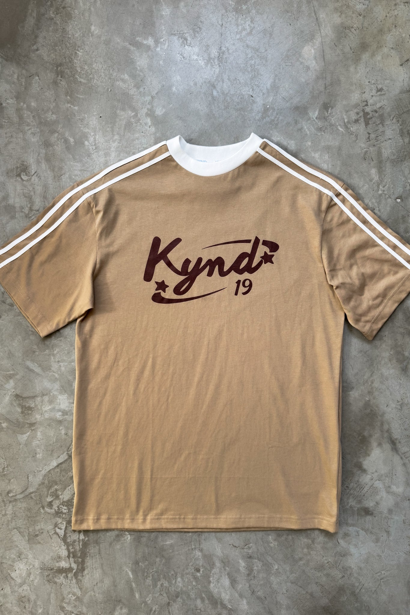 Retro Spice Beige Oversize T Shirt
