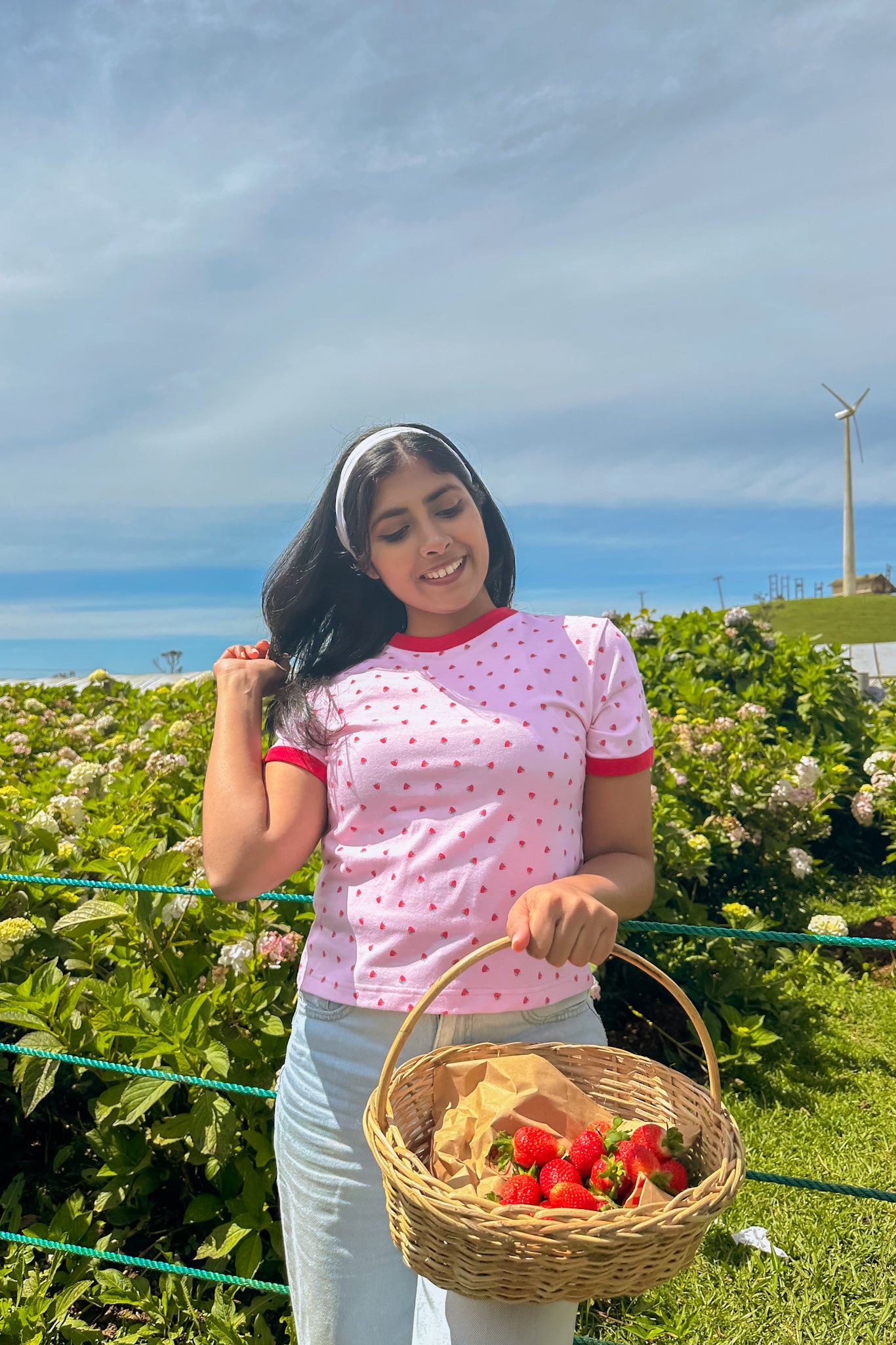 Berry Cute Crop T Shirt