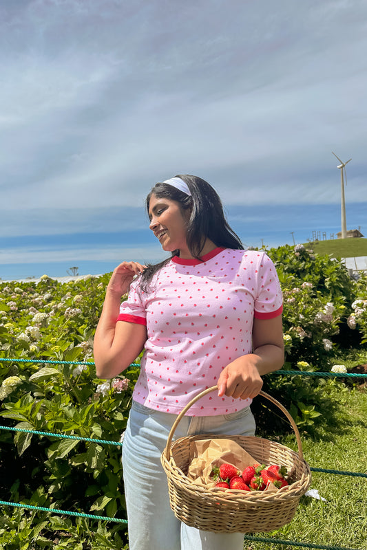 Berry Cute Crop T Shirt