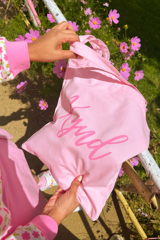 Take Me Everywhere Pink Tote Bag