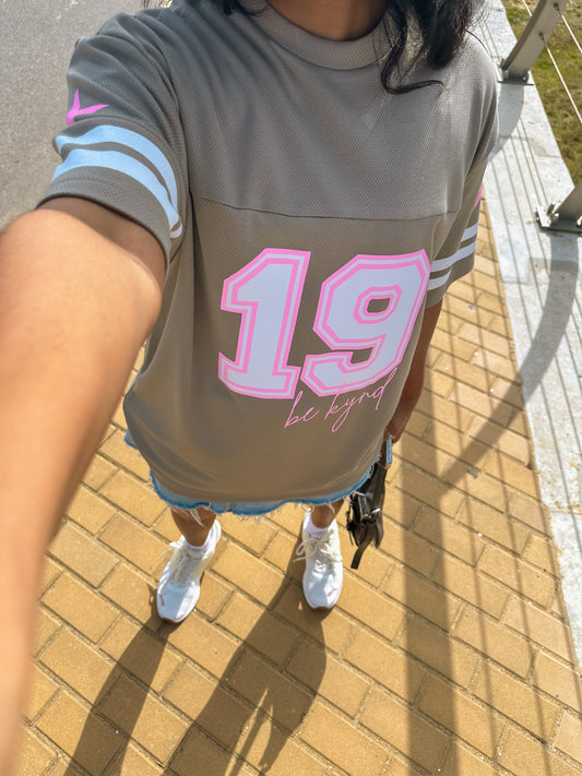 Star Player Oversize Jersey Beige