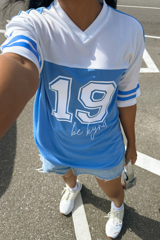Star Player Oversize Jersey Blue/White