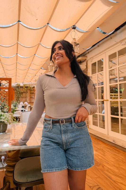 Sweet Nothings Beige Top