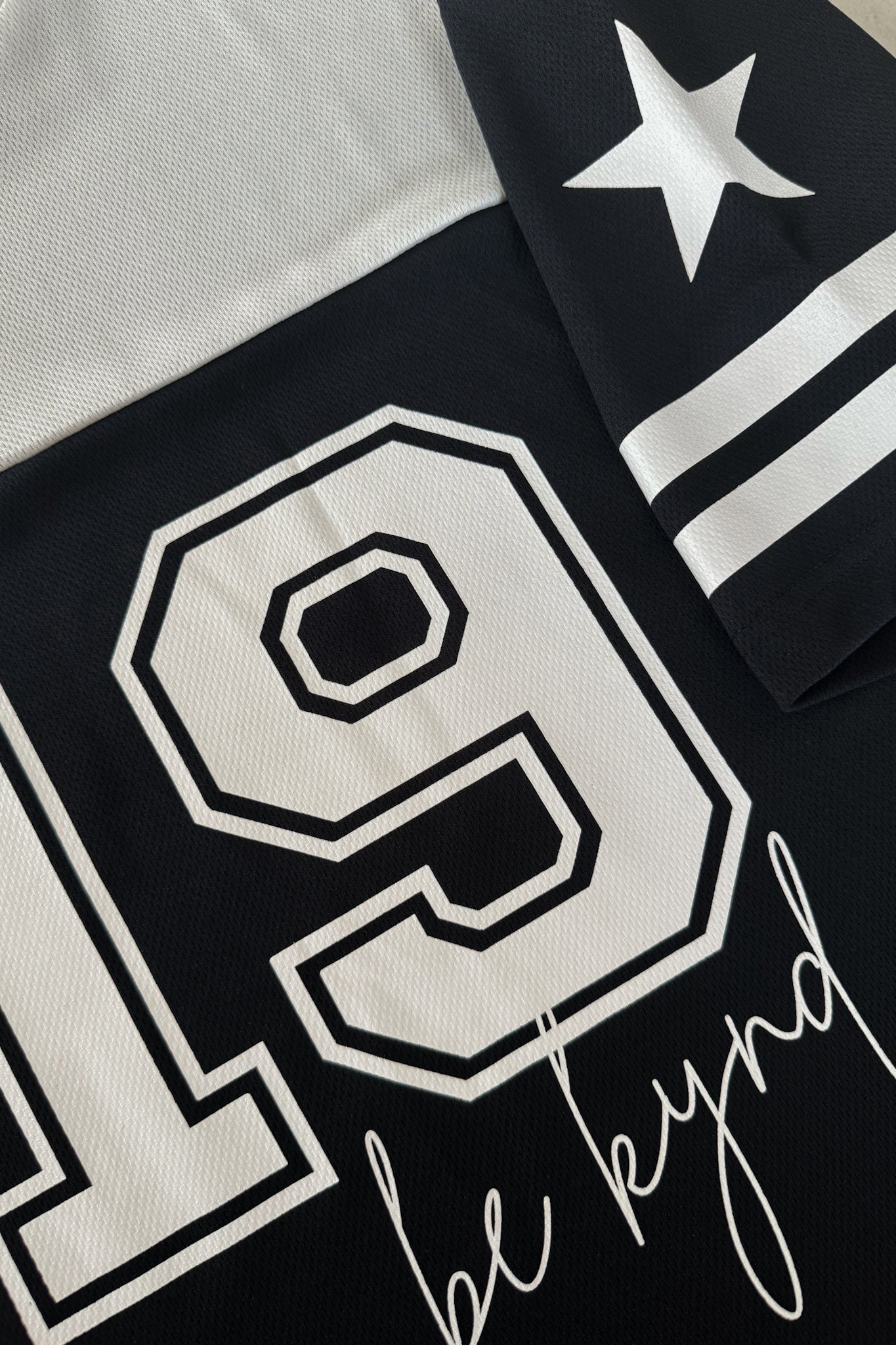 Star Player Oversize Jersey Black/White