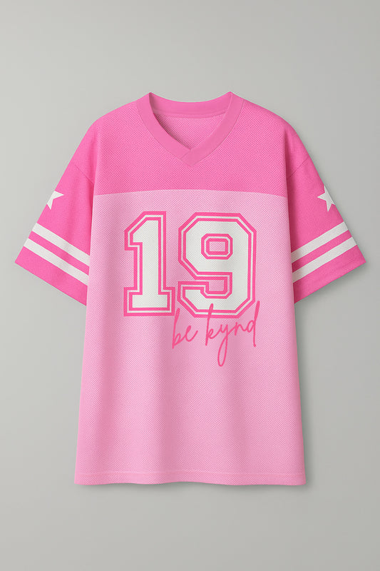 Star Player Oversize Jersey Pink