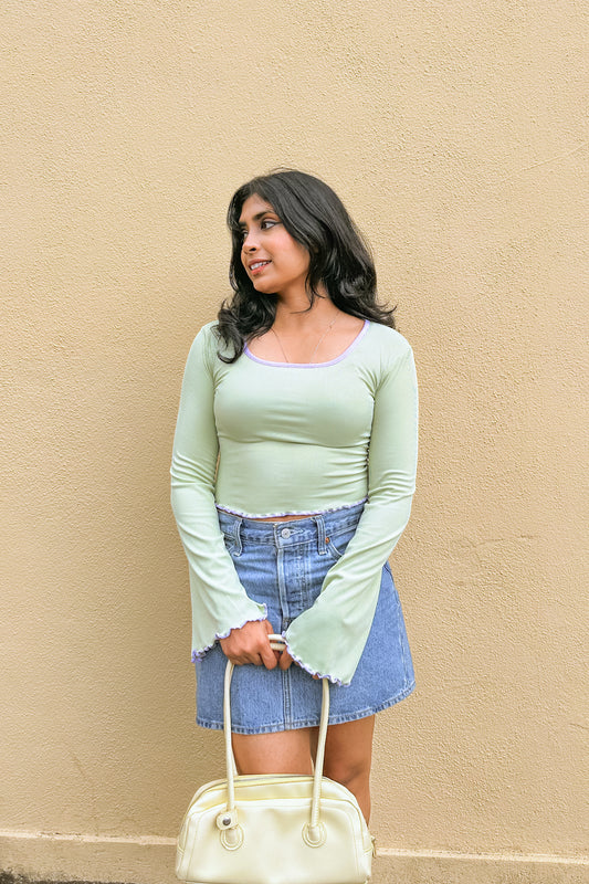 Matcha Latte Crop Top