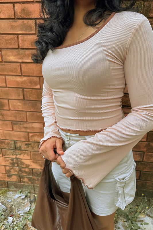 Caramel Macchiato Crop Top