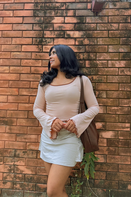 Caramel Macchiato Crop Top