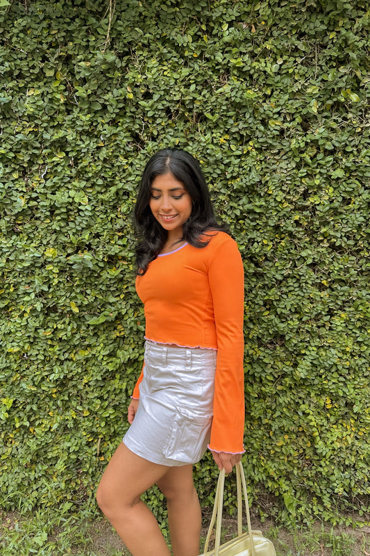 Orange Sorbet Crop Top