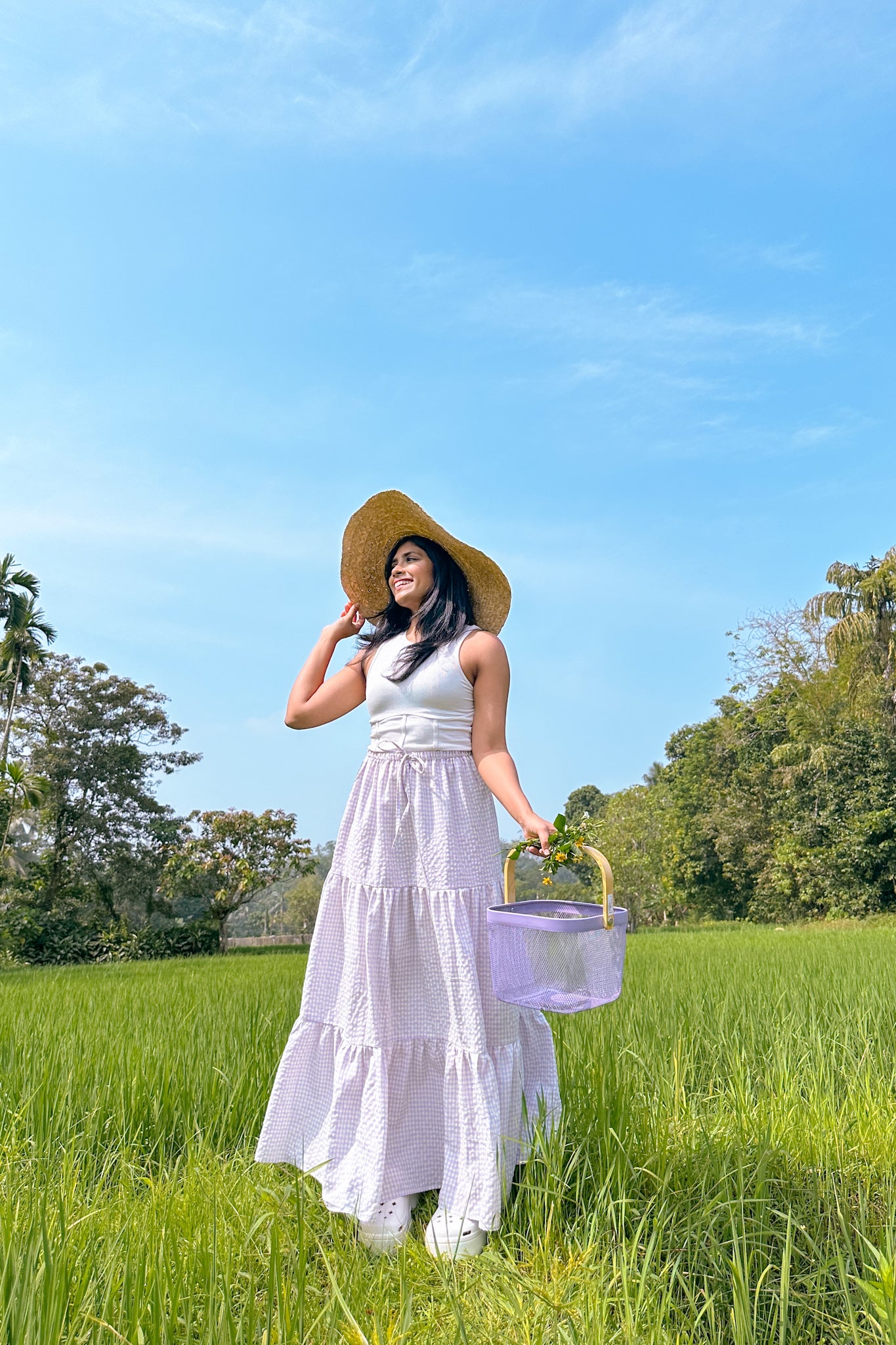 Lavender Fields Maxi Skirt