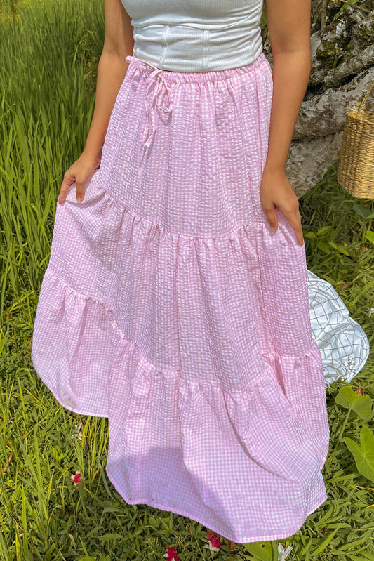 Soft Pink Sway Maxi Skirt