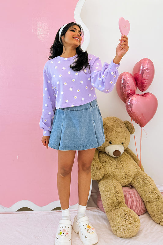 Little Daisy Crop Pullover