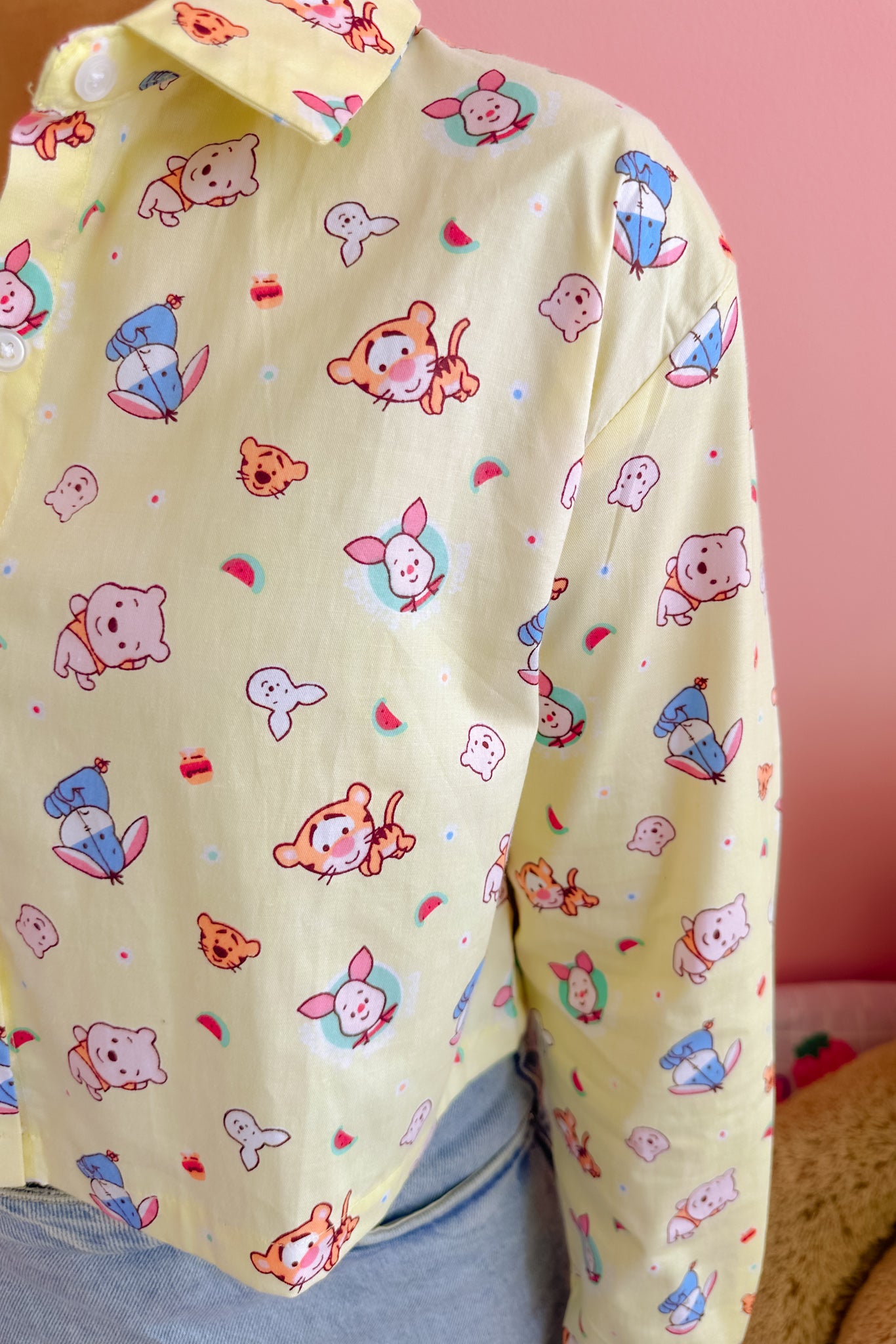 Playdate Yellow Crop Shirt