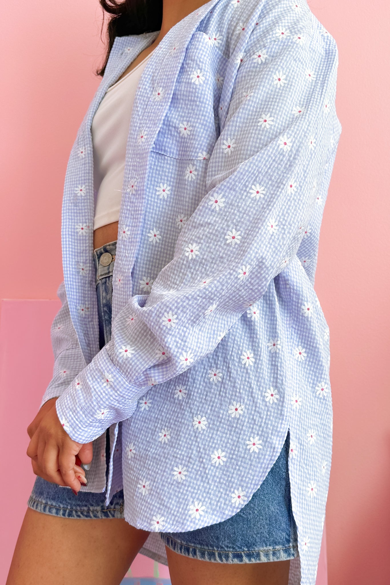 Sky Daisy Oversize Shirt