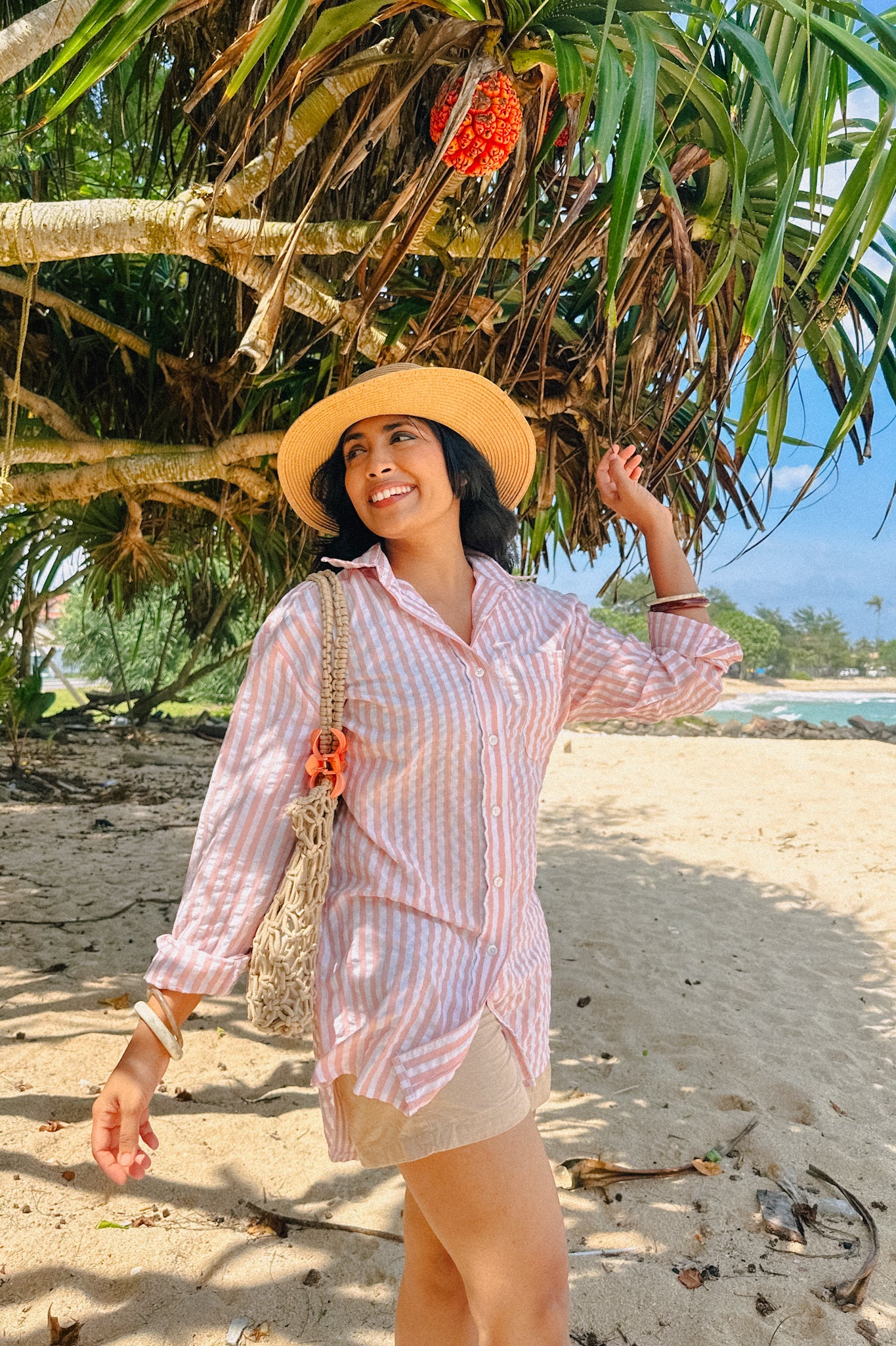 Palm Blush Oversize Shirt
