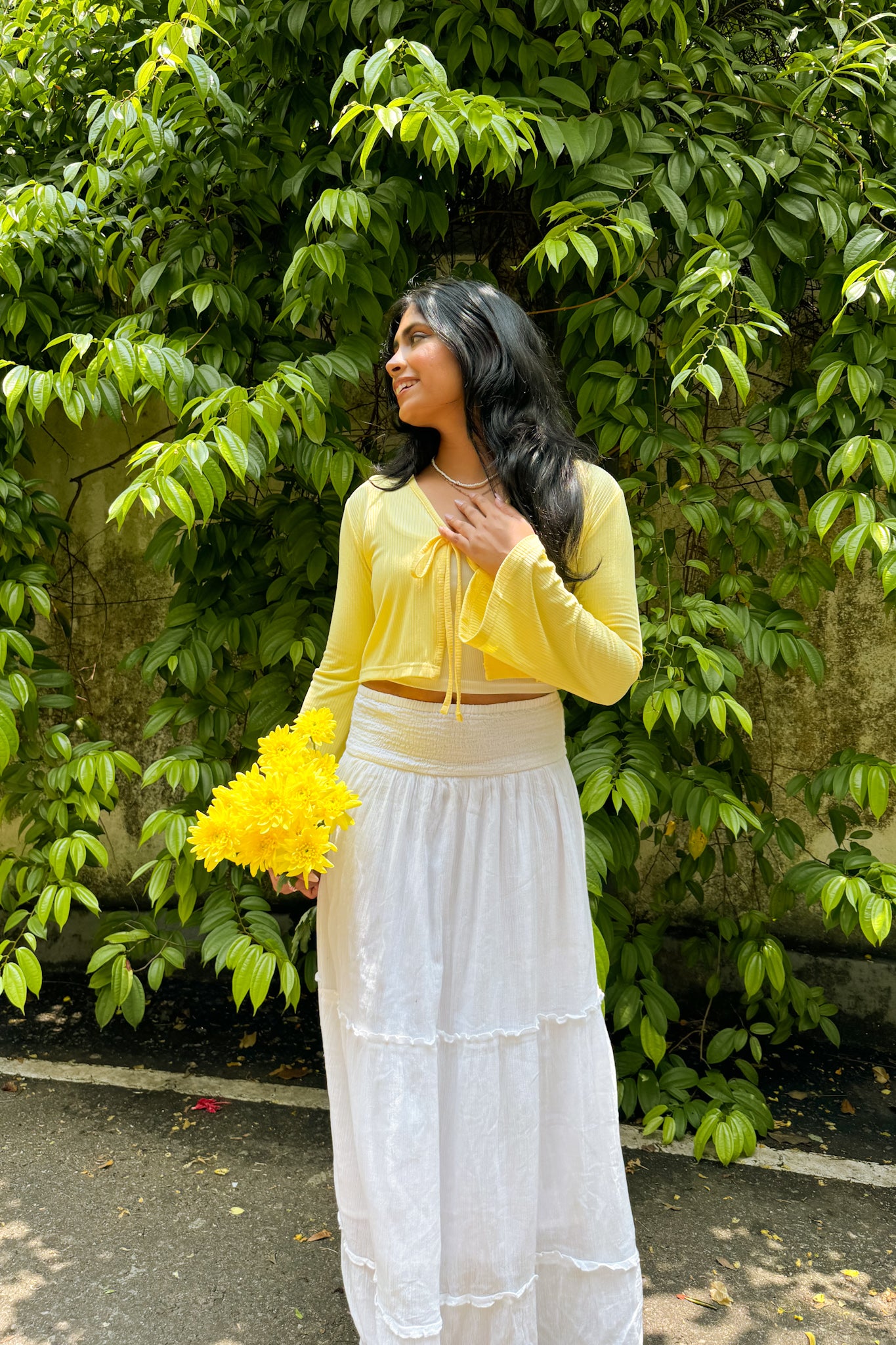 Daisy Drape Cardigan