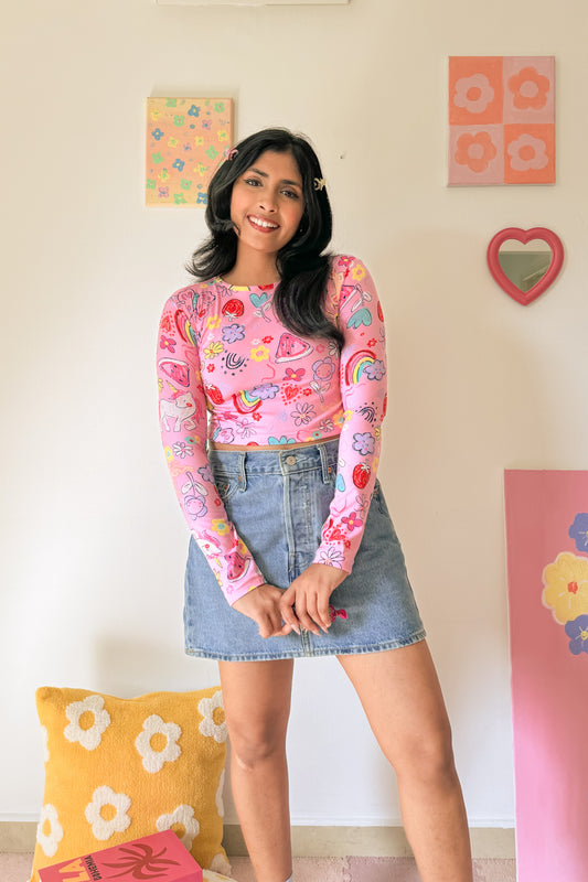 Fairy Floss Crop Top