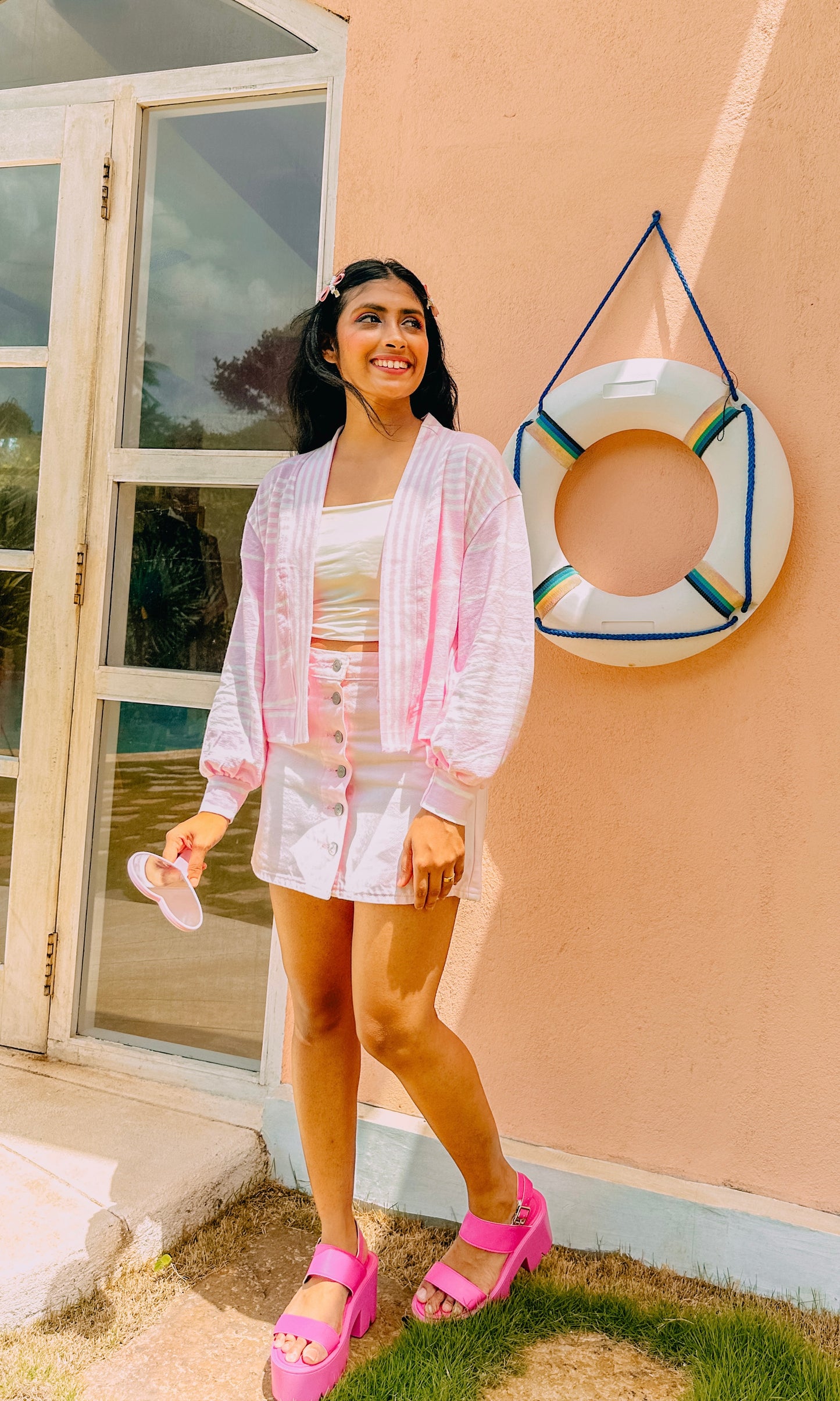 Bubblegum Puff Cardigan