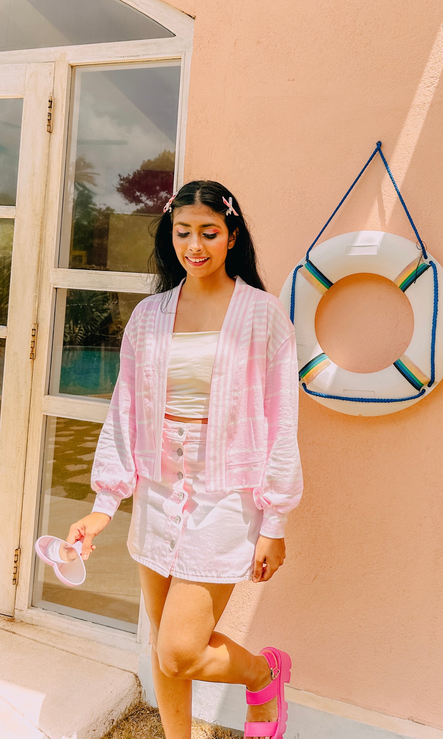 Bubblegum Puff Cardigan