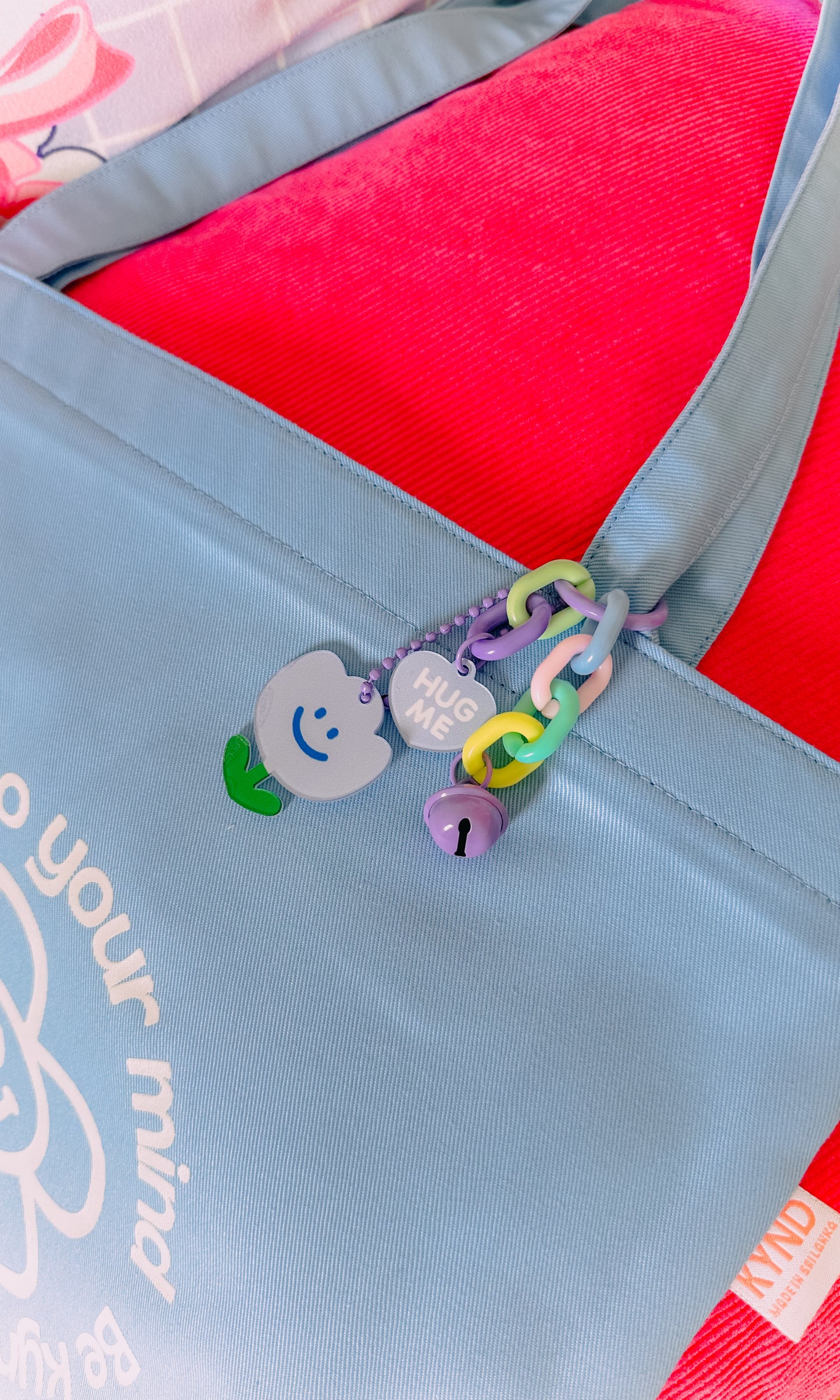 Smile & Keychain Tote Bag