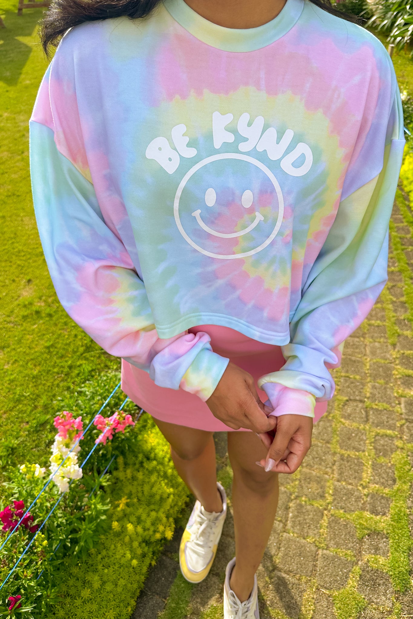 Rainbow Sky Crop Pullover