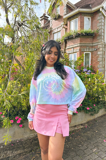 Rainbow Sky Crop Pullover