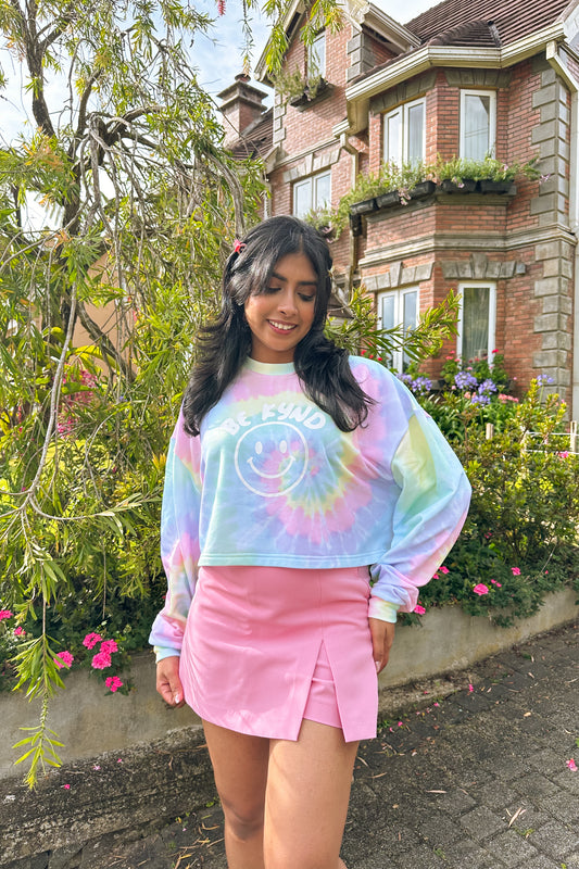 Rainbow Sky Crop Pullover